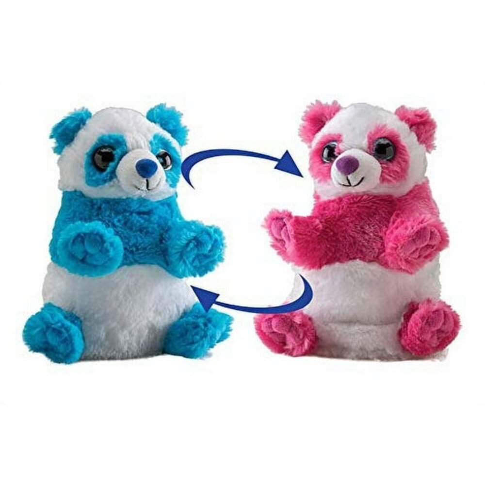 🔥3 For $20🔥 New w/Tag Panda Reversible Plush  Switch-A-Rooz 8" (20 cm)